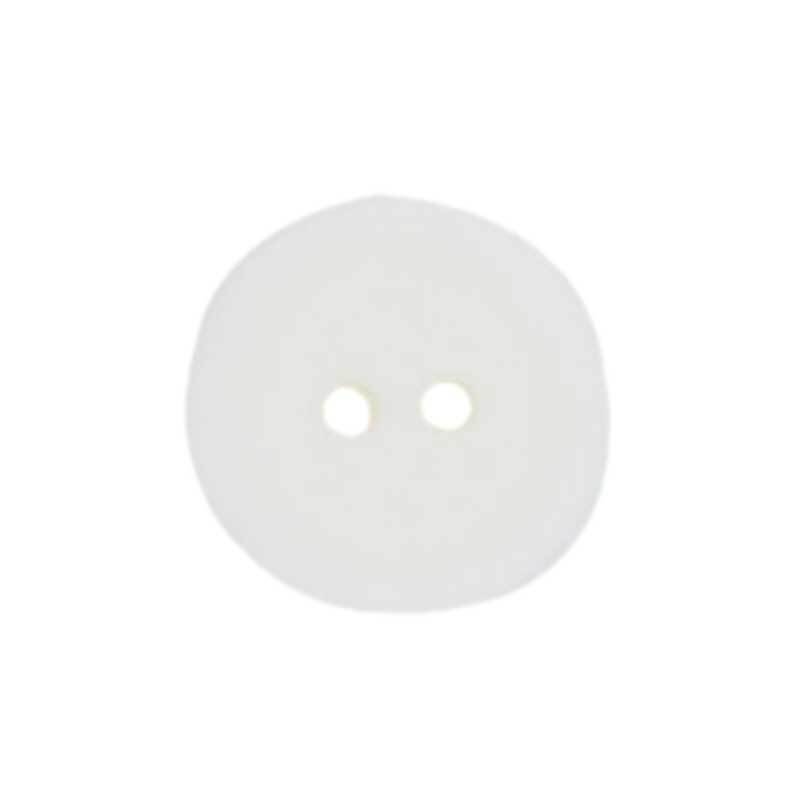Boutons 2 trous - Ø 15 mm, blanc
