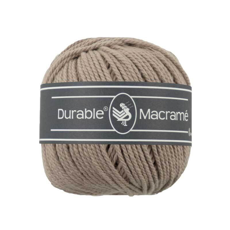 Makrameegarn Durable Macramé - Ø 2 mm, taupe