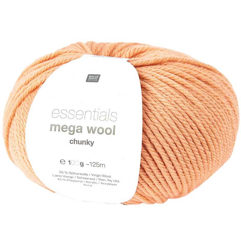 Wolle Essentials Mega Wool - 100 g, lachs