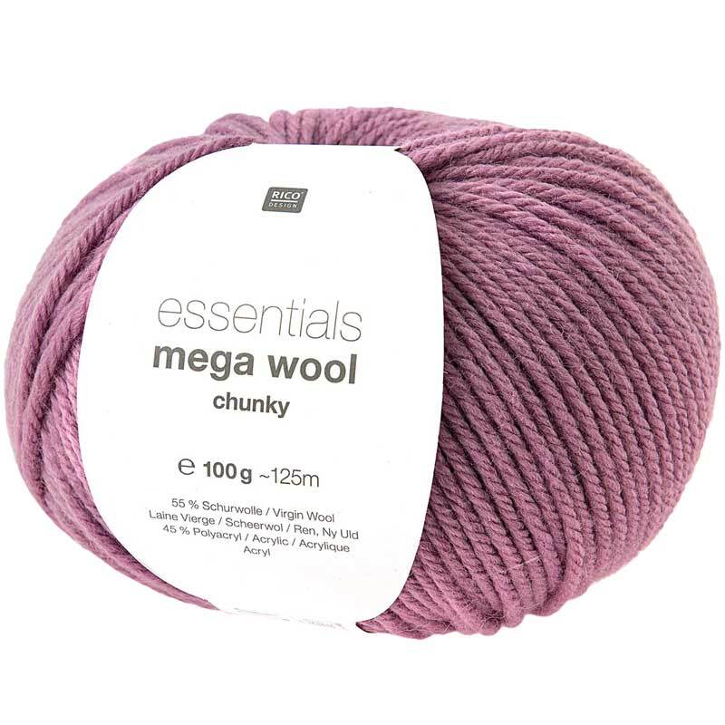 Wolle Essentials Mega Wool - 100 g, flieder