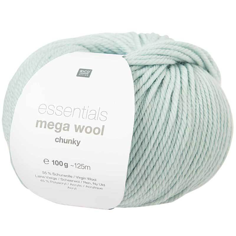 Wolle Essentials Mega Wool - 100 g, mint