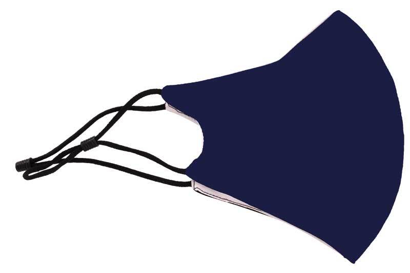 Schutzmaske Baumwolle - größenverstellbar, navy