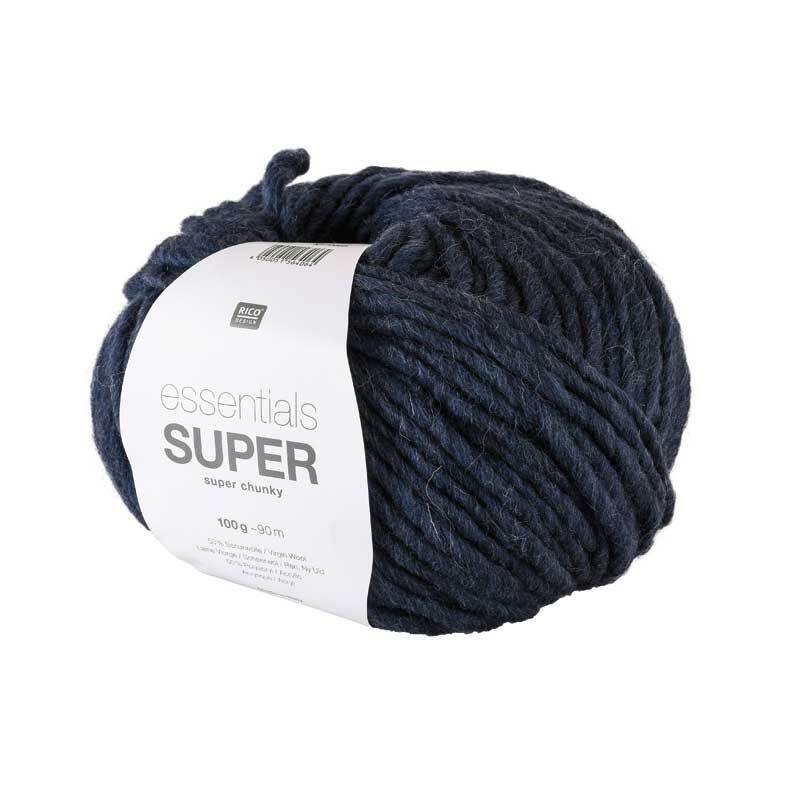 Wolle Essentials Super chunky - 100 g, nachtblau