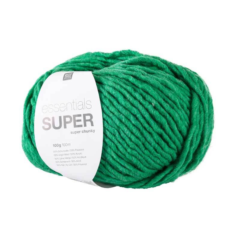 Wolle Essentials Super chunky - 100 g, smaragd
