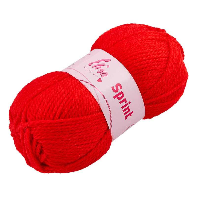 Wolle Sprint 100 g, rood