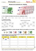 Rekenen met euromunten en &#x2013;biljetten