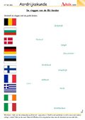 De vlaggen van de EU-landen